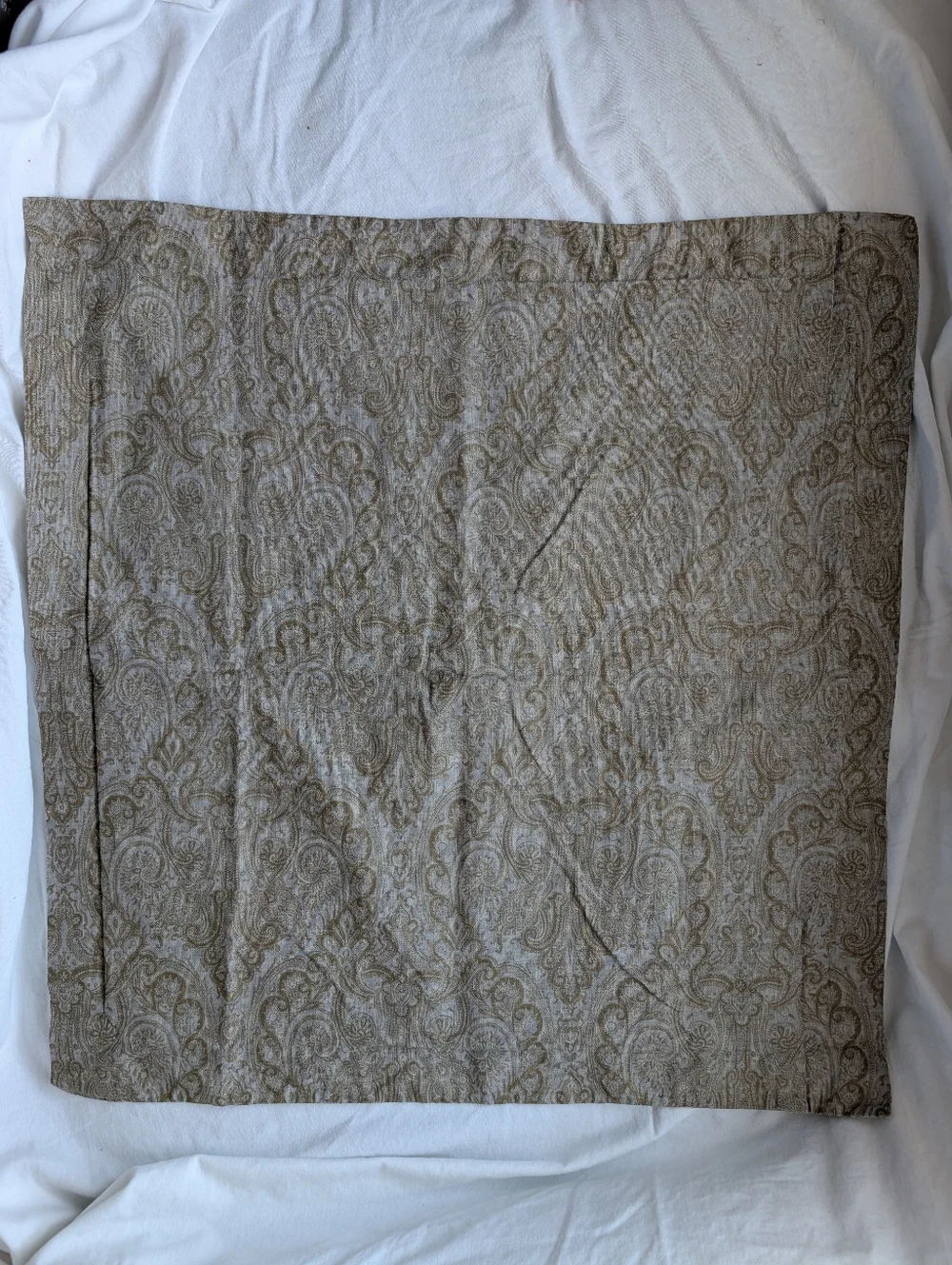 Restoration Hardware Paisley Italien Block Print Cotton Euro Pillow Covers -2
